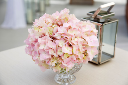 Flowers at an outdoor wedding venue/Wedding venue flowersの写真素材