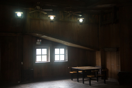 old farm scene of american wild westの写真素材