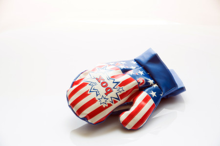 american style boxing gloveの写真素材