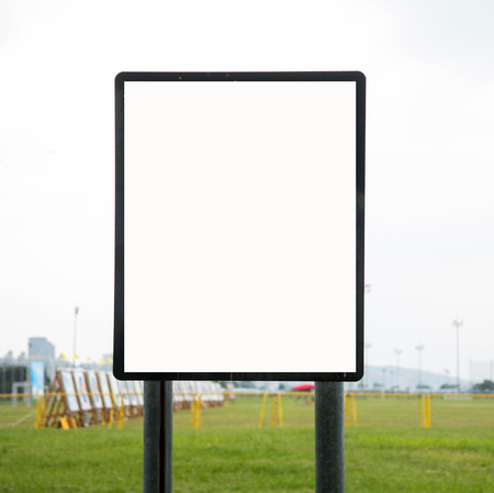 A Blank white Signの写真素材
