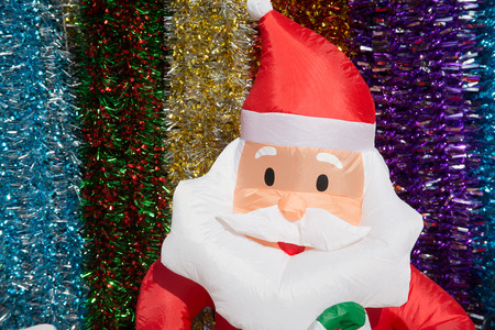 Christmas presents and snowman decorationの写真素材