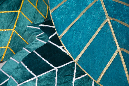 fabric texture of traditional lantern festival sceneの写真素材