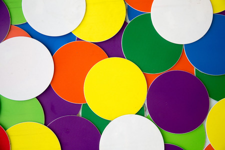 round color wall backgroundの写真素材