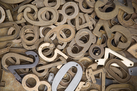 bronze metal numbers