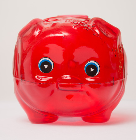 piggy bank, isolated on white.の写真素材