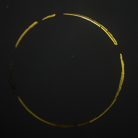 gold acrylic textured painting backgroundの写真素材