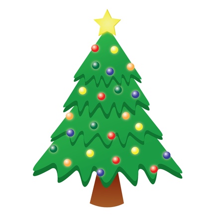 Clipart Christmas Treeの写真素材