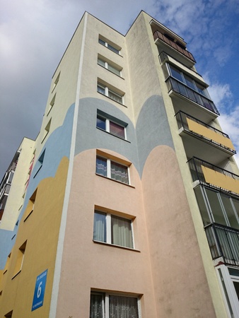 Building in Gdansk Zaspa district, Poland の素材