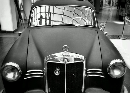 Vintage car. Exhibition of vintage cars from the stables of Mercedes.