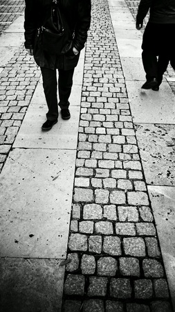 The pavement.
