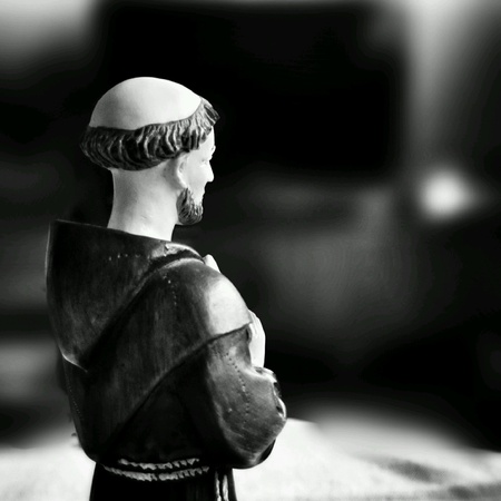 Saint Francis sculpture.の素材