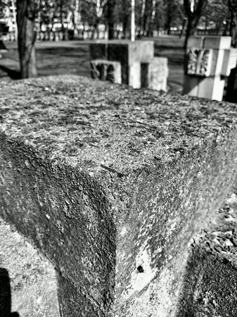 Cemetery monuments of Zaspa Heroes. Victims of Nazism and World War II.
