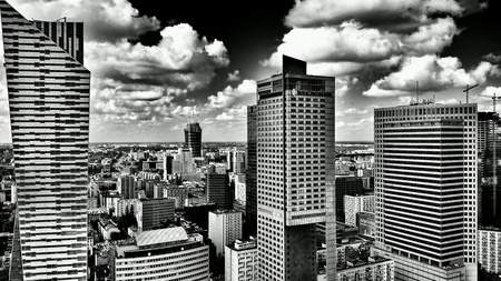 Sightseeing Warsaw, tourism in the capital of Poland. Warsaw, Poland.の素材