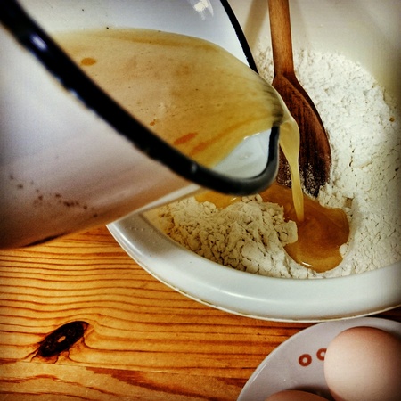 Prepare Christmas gingerbread, delicious cookie.の素材