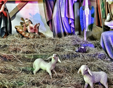 Christmas crib.の素材
