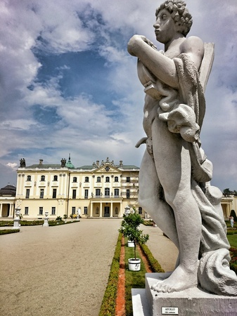 Historical place, Branicki Palace and garden complex. Bialystok, Podlaskie province, Poland.の素材