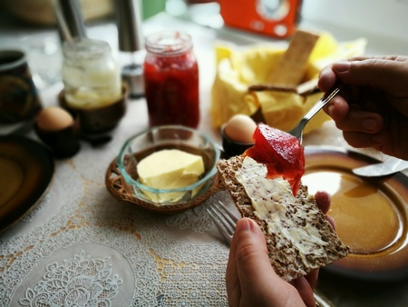 Morning breakfast, healthy lifestyle.の素材
