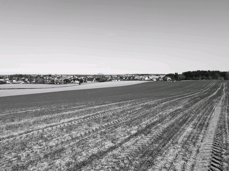 Agricultural landscape in Poland.