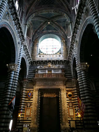 Architecture Siena Cathedral. Siena, Italy.の素材