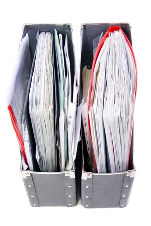 colored Files in the office foldersの写真素材