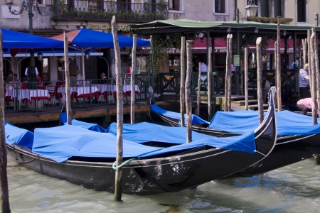 Gondola with people in Veniceのeditorial素材