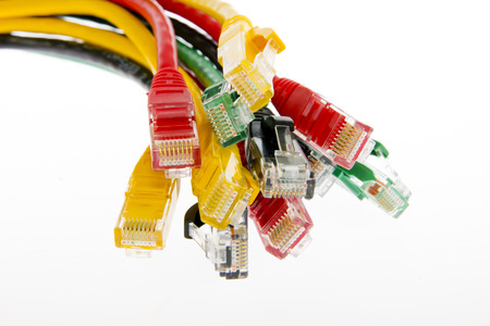 network cables RJ45 close up