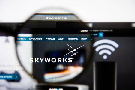 Los Angeles, California, USA - 25 January 2019: Skyworks Solutions website homepage. Skyworks...