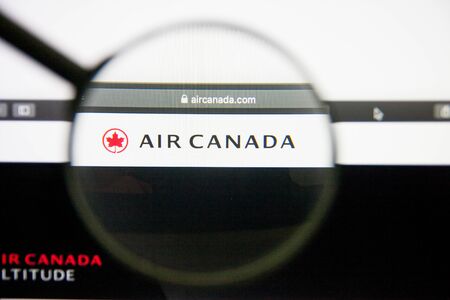 Los Angeles, California, USA - 14 February 2019: Air Canada airline website homepage. Air Canada...