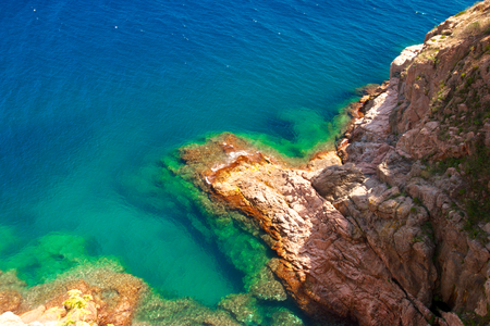 Tossa de mar, deep blue seaの写真素材