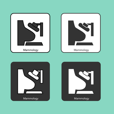 Diagnosis of the disease, breast cancer, gynecologyのイラスト素材