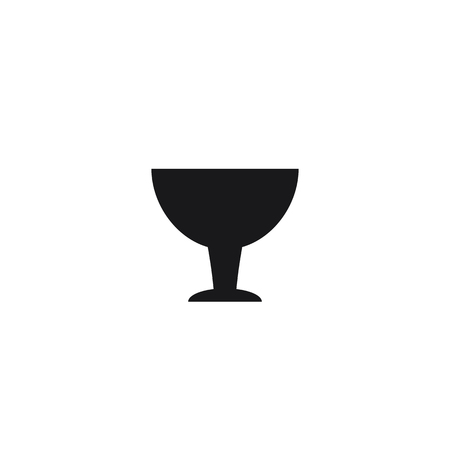 glass beverage black web icon, thin line illustration for mobile app color picture on a white isolated backgroundのイラスト素材