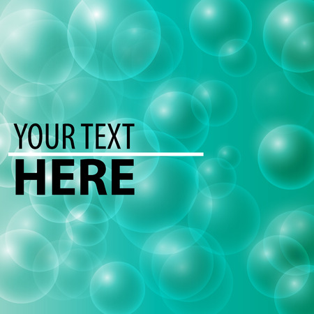 Aquamarine soap bubbles patternのイラスト素材