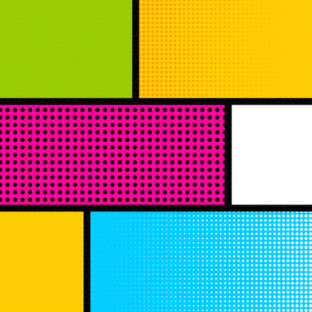 Pop art comic book strip backgroundのイラスト素材