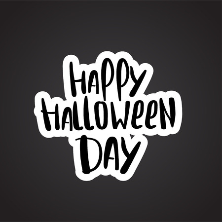 Happy Halloween party letteringのイラスト素材