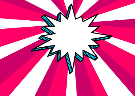 Picture pop art style comic text speech bubbleのイラスト素材