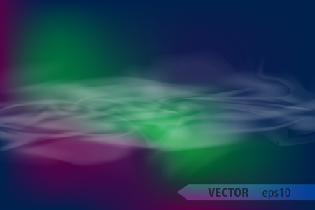 Aurora borealis northern polar lightsのイラスト素材