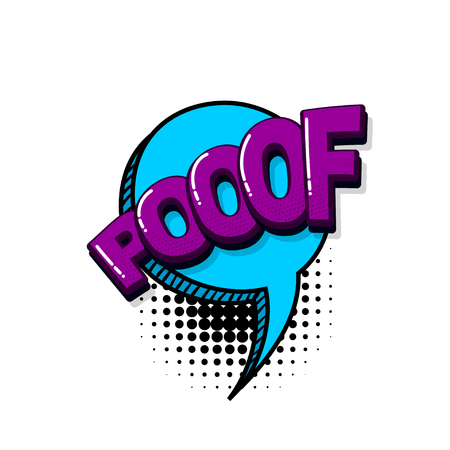 Vector of Poof comic text sound effects - ID:126324867 - Royalty Free