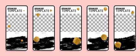 Business story card for web banner stories designのイラスト素材