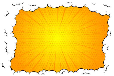 Comic book cartoon speech bubble for textのイラスト素材