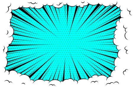 Comic book cartoon speech bubble for text