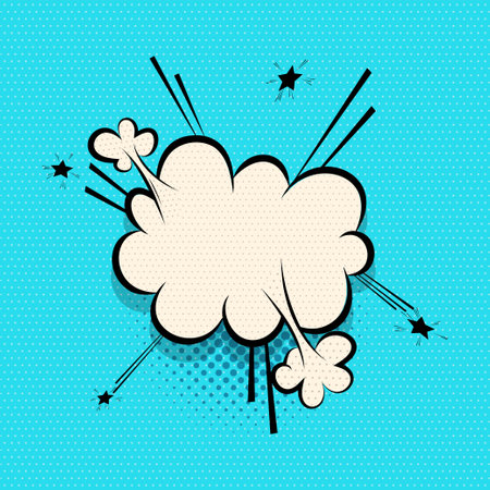 Yellow comics speech bubble for textのイラスト素材