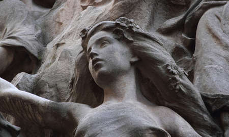 Detail on a modernist buildingの写真素材