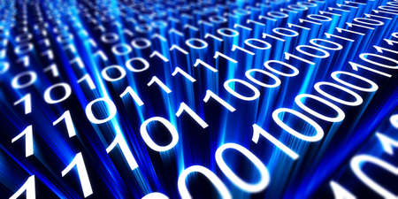 Three-dimensional model of an abstract binary code