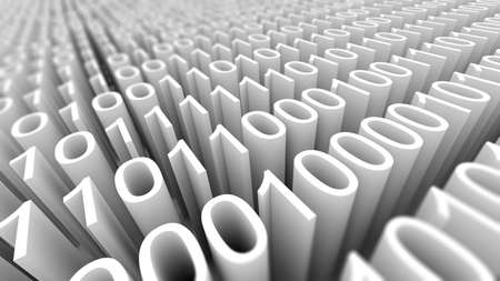 Three-dimensional model of an abstract binary code