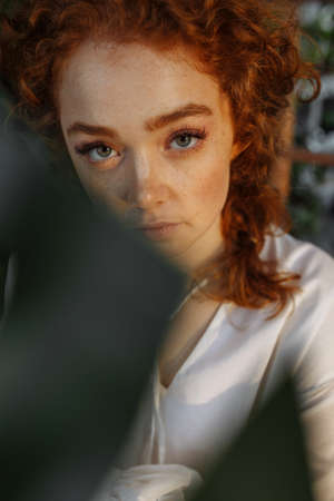 Portrait of a young woman.