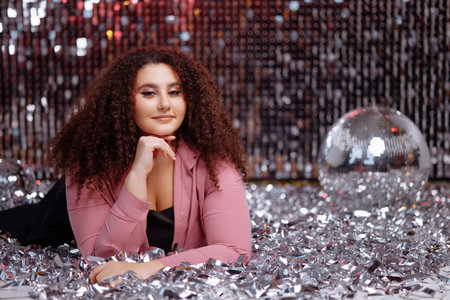 Beautiful, confident woman plus size model