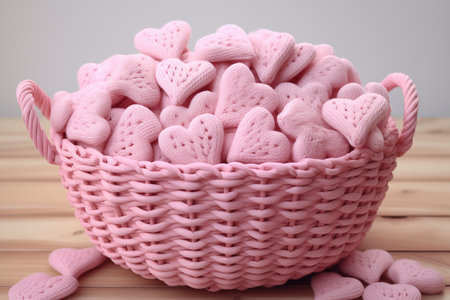 Pink macarons on white plate.の素材