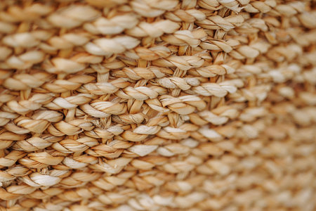 Closeup rattan wicker texture