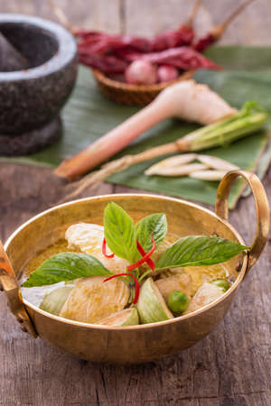 chicken green curryの写真素材