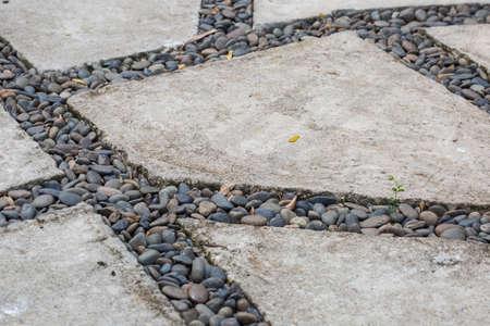 Stone pathway in stone garden